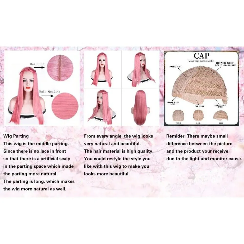 Pink Wig Full 24